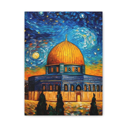 PalestineCanvas™ Blue Dome of The Rock Art Frame