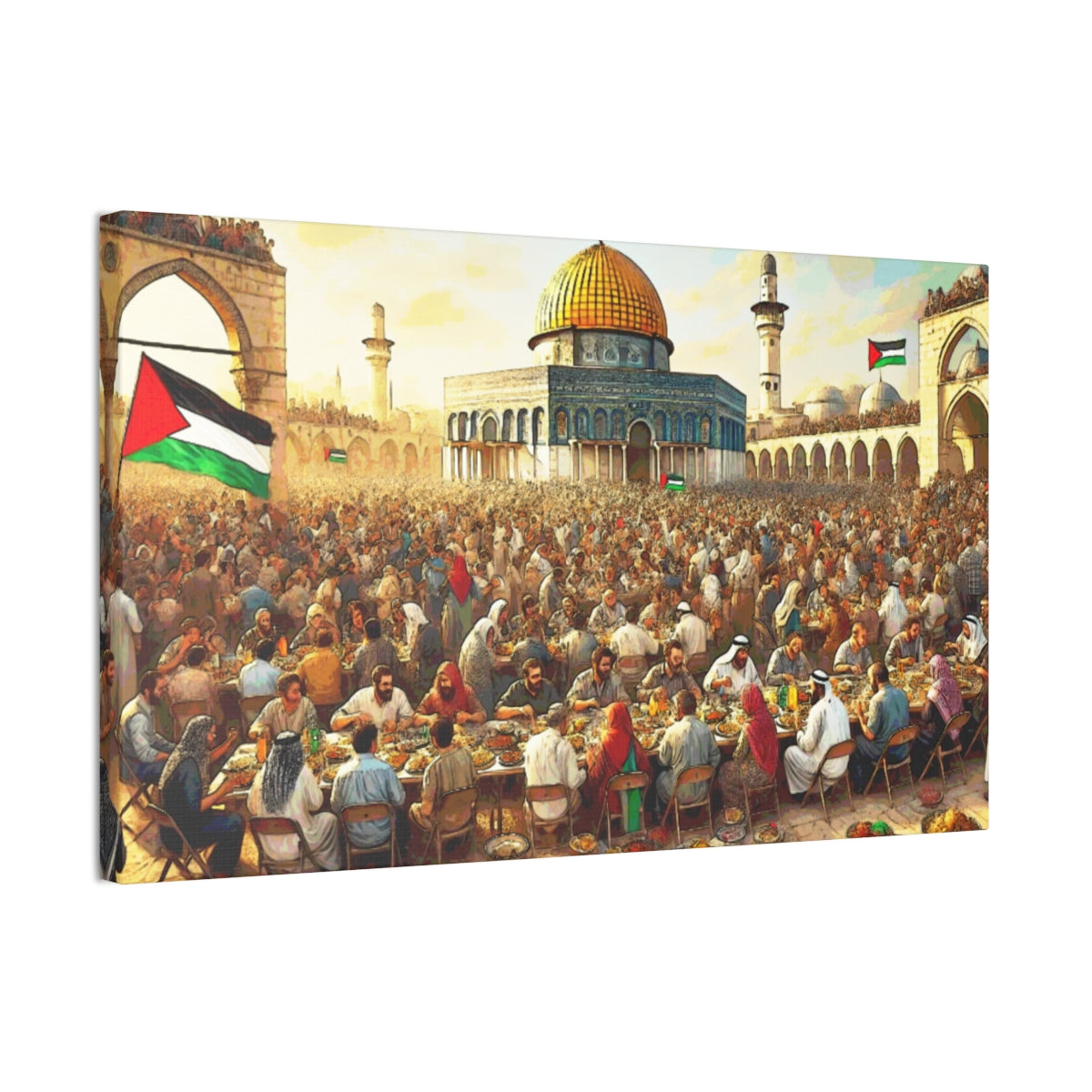 PalestineCanvas™ Dinner At Al Aqsa Art *1 More Left*