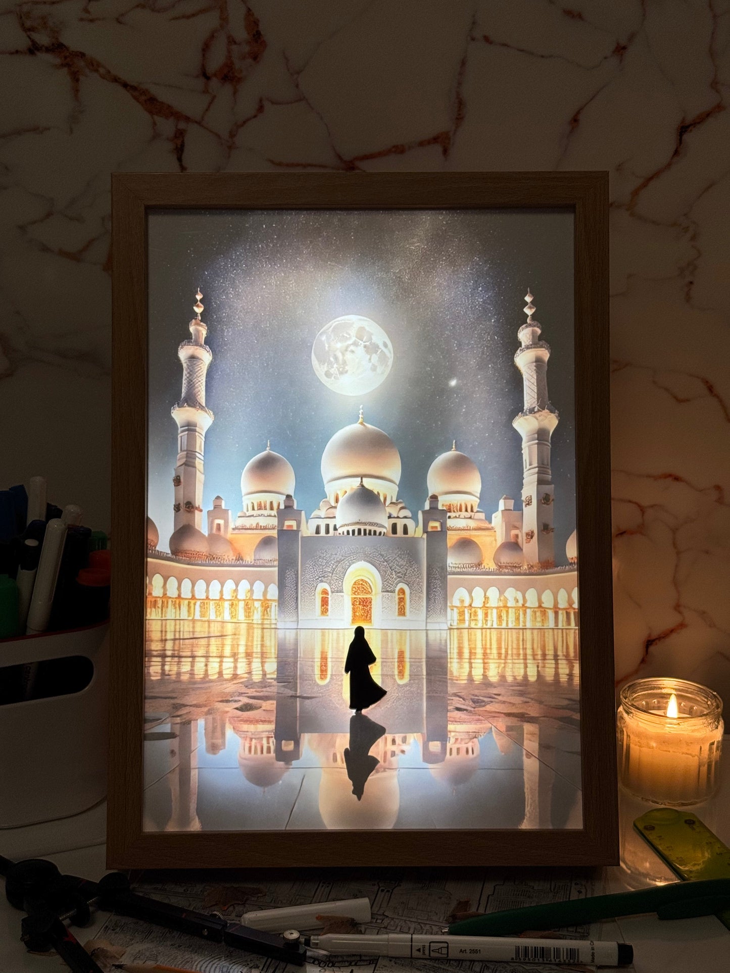 PalestineCanvas™ - 4D LED Muslim Arts *2 Each Left in Stock*